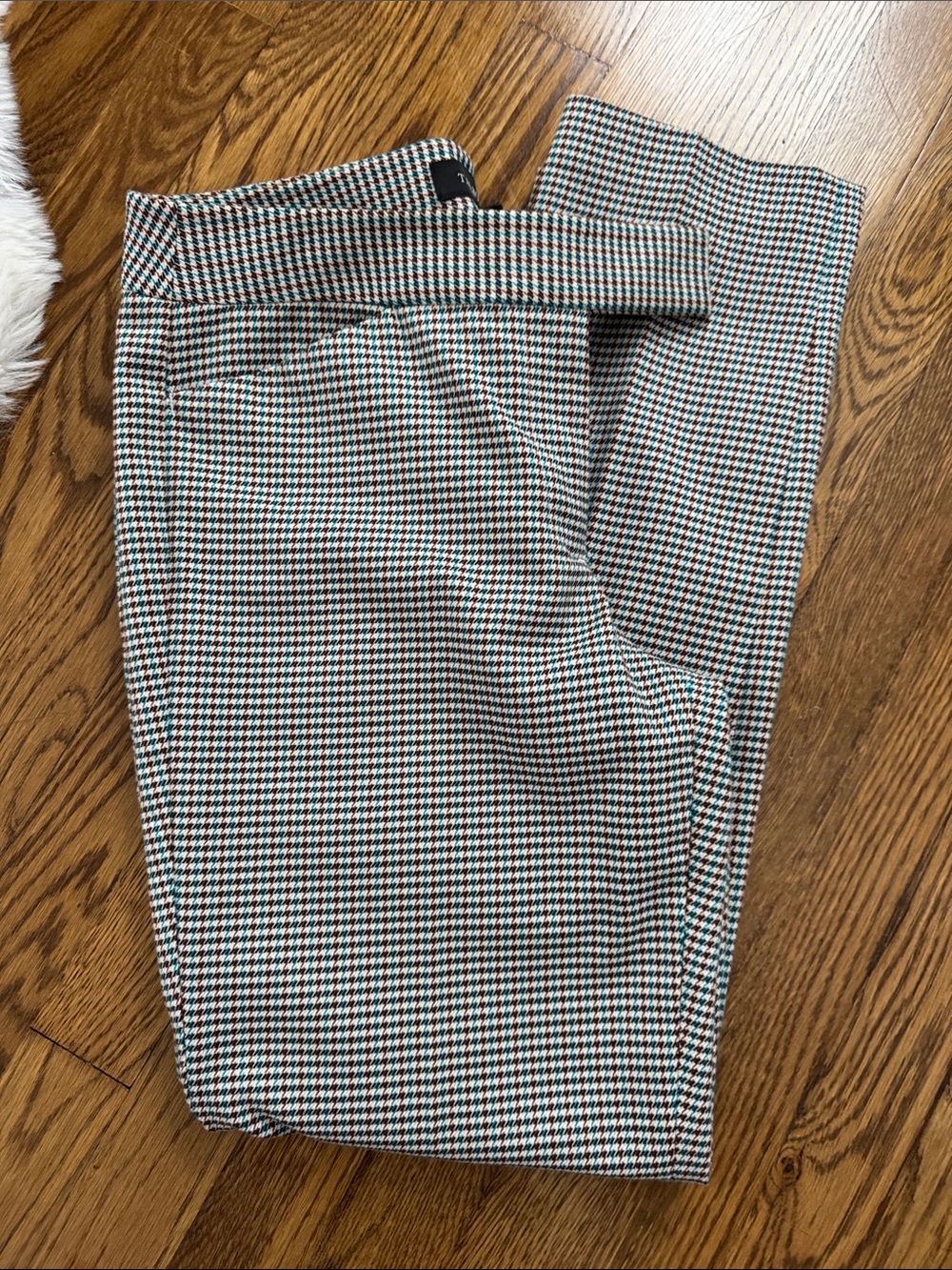 Talbots Black and White Straight Leg Pants